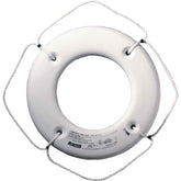 Jim-Buoy HS-20 W Hard Shell Series Life Ring - 20", White